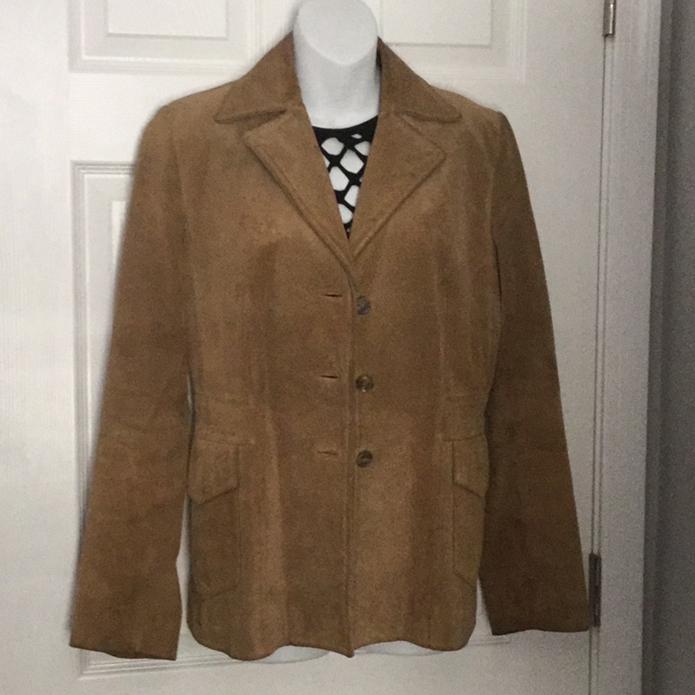 Tan suede Banana Republic Jacket, Medium